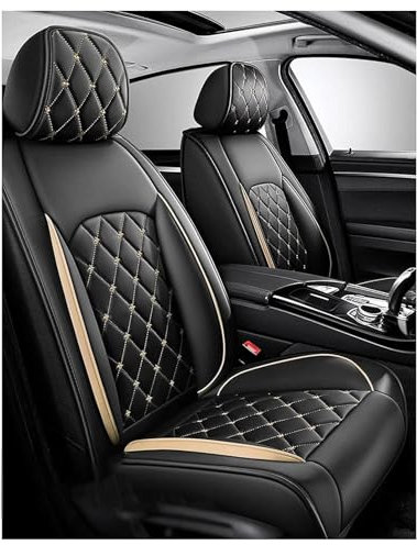 Full Set Auto Sitzbezüge für 𝐅iat Ducato Van(1998-2002),Wear -resistent, atmungsaktiv, wasserdicht, leicht zu reinigen, atmungsaktives Leder- und Stoff -Autositzschutzschutz