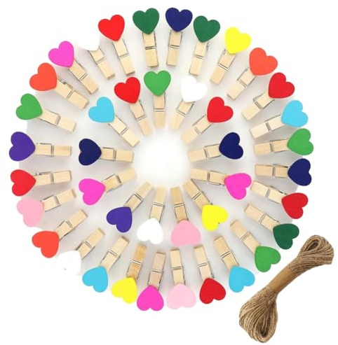 Zicojia Lot de 80 mini pinces à linge en bois - Petites pinces à linge - Pour le bricolage, la suspension d'images