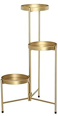 pflanzenständer, blumenstand, blumenstander Blumenregal pflanzenhocker pflanzentopf blumentopf hoch indoor holz seule Garten Blumentreppen Pflanzentreppe Ablagen deko gold metall weiß schwar