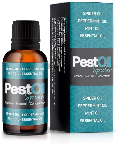 PestOil Spider– Peppermint Oil, Makes 12 litres Spider Repellent, Natural Peppermint Essential Oil
