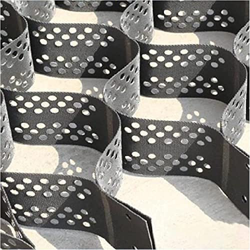 SAFWELAU Dalles Stabilisateur Gravier Gazon pour Aire de stationnement en Gravier, allée en Pente, 2 Pouces de Hauteur Grille stabilisatrice de Gravier avec Trous de Drainage, Pavés perméables