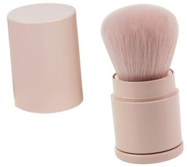 BELLIFFY Foundation Pinsel Mit Integriertem Schieber Puder Pinsel Für Make-up Aus Kunstfasern Für Reisen Und Täglichen Gebrauch