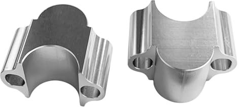 NIKISO Lenkererhöhung Motorrad Für 7/8 1-1/8 Zoll Motorradlenker 22/28 Mm 1 Paar Lenkerklemmung Lenkererhöhung CNC-Aluminium-Erhöhung Universal(28mm)