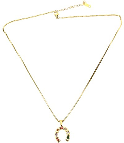 CALLARON Kalejdoskop Halsband Halsband Estetiskt Hänge Halsband För Kvinnor Hästsko Nyckelbenskedja Kvinnor U Hänge Halsband Bröllopshalsband Estetiskt Halsband Kvinnor Halsband