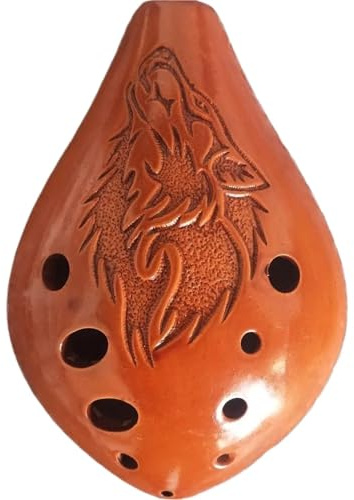 Okarina Ocarina 10 Löcher Ocarina Of Time Professionelle Musikinstrumente(Red)