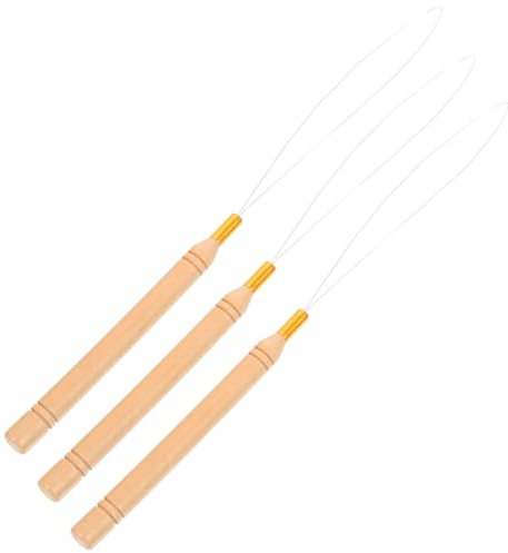 HAPINARY Perleneinfädler 3 Stück Holzgriff Perlen Selbstgemacht Schmuckherstellung Werkzeugset Tragbar Für Halsketten Armbänder Handarbeiten