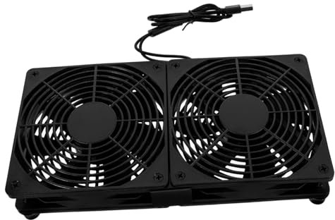 DOITOOL Refroidissement Double Ventilateurs Ventilateur De Refroidissement D'Ordinateur De Fenêtre Double USB Mini De Bureau De