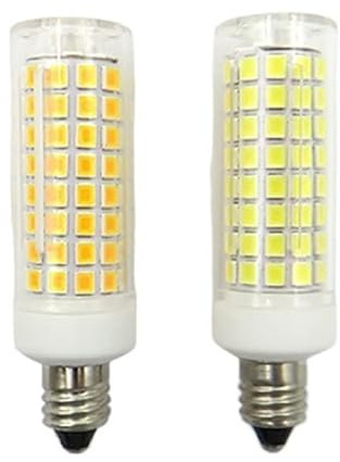 Illuminazione KJXP, Confezione da 10, lampadina LED a mais AC220V G4/G8/G9/GY6.35/E11/E12/E14/E17 2835SMD 102LED 10W lampadina dimmerabile(Natural white,E11)