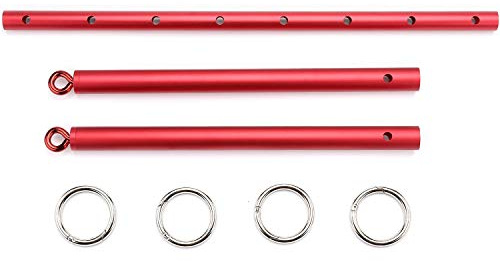 Exercise Bar Sports Bars Adult Play Heavy Duty red Yoga Pilate Bar for Bedroom , Leg Spreader Bar for Bedroom Home