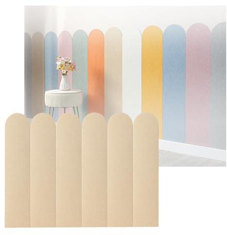 Générique Décoration Murale, Panneaux rembourrés Auto-adhésifs, Lot de 6 pièces, tête de lit rembourrée à Fixation Murale (60/90 x 90/120 cm)(Color 6,60x90cm)