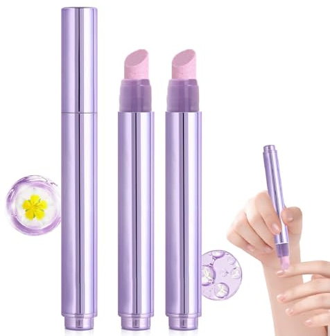 Upgrade 3-in-1 Nail Care Pen, 3PCS Cuticle Oil Pens for Nails, Cuticle Pusher Nail Oil Pen with Ceramic Tip for Hangnails, Dry & Damaged Nails, Moisturize Strengthen Brighten Nails Care