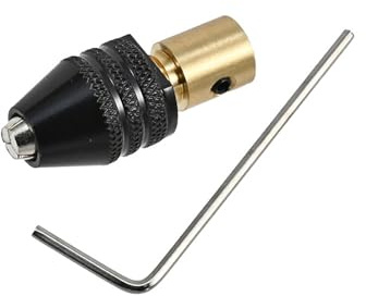 WATERBELINE Portabrocas pequeños de ajuste automático para motores de menos de 5 A con amplios rangos de sujeción de 0,3 a 3,4 mm y opción de múltiples orificios