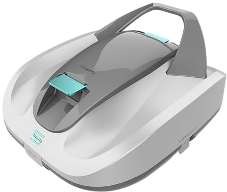 Cecotec Conga Pooldroid 3000 FloorMaster sladdlös poolrobot, sug 100 l/m, räckvidd 100 mins, högeffektivt filter, lämplig för 80 kvm och djup på 2,5 m