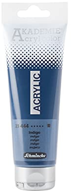 Schmincke AKADEMIE Acryl color Indigo in 120 ml-Tube, 23 444 012