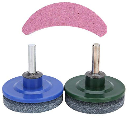 Cikonielf Tosaerba Universale per affilare Le Lame per Tosaerba Trimmer per affilare la Pietra per affilare Utensile da Giardino Accessorio da Giardino 3 Pezzi/Set