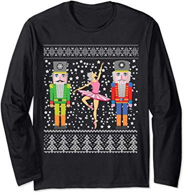 Brutto maglione di Natale schiaccianoci in un Natale Maglia a Manica