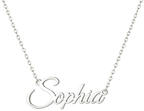 Custom4U Personalisierte kette mit 1/2/3/4/5 Namen für Damen | Silber/Gold Edelstahl Namenskette mit 7 Schriftarten, 5 Kettenstile, 40 -60 cm Kettenlänge Geschenk für Mama Ehefrau Freundin