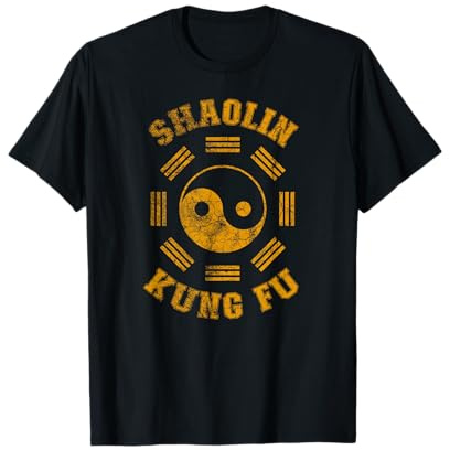 Shaolin Kung Fu - Allenamento cinese per arti marziali, stile retrò Maglietta