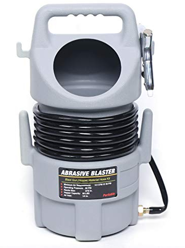 Mobiles Sandstrahlgerät Fahrbar Sandstrahler Sandstrahlen Sandstrahlpistole 50lb