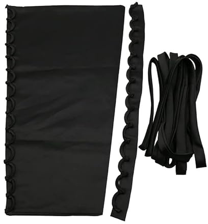 3PCS/Set Wedding Dress Zipper Replacement Adjustable Corset Back Kit Lace-Up Satin Ribbon DIY Craft Wedding Dress Accessories (Black)