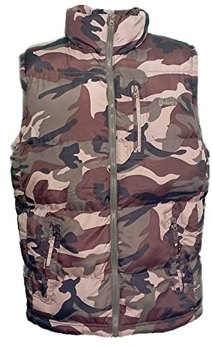 fratelliditalia.org Gilet imbottito caccia mimetico smanicato montagna neve militare foderato - Personalizzabile con il tuo logo Colore Mimetico Taglia L