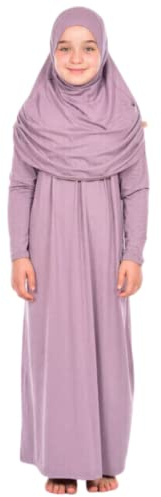 Prien Gebetskleidung Für Kinder, Mädchen Muslim Kleider, Lange Ärmel Abaya Mit Hijab, Islam Kleidung Frauen, Damen Muslimische Kleid Set, Gebetskleid Jilbab Khimar Ramadan
