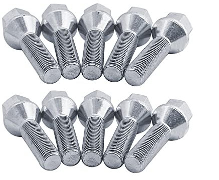 Simoni Racing Kit 10 bulloni Ruote Chiave 17 M12x1.25 Lunghezza 22 mm Testa conica