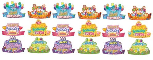 ifundom 36stücke Papierkronen Für Kindergeburtstag Bunte Partyhüte Papierkrone Für Kleinkinder Dekoration Für Geburtstagsfeiern Und Foto-sessions