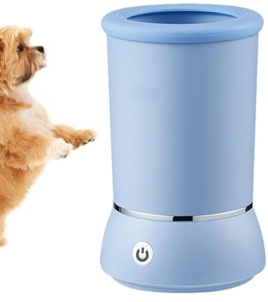 Pet Pfotenreiniger - Automatischer Hundepfotenreiniger, Hundepfotenreiniger | Automatische elektrische Waschmaschine für weiche Katzenpfoten, 17,8 x 10,2 cm