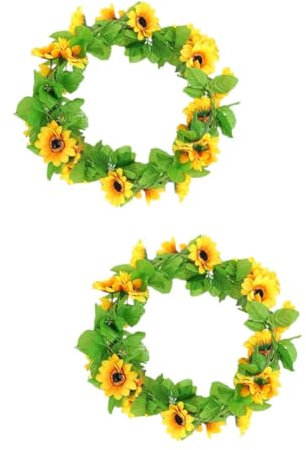 Alipis 4stücke Kunstblumen Sonnenblume Rattan Hängende Deko Für Innen Und Außendekoration Für Partys Hochzeiten Und Wohnräume Lebensnahes Design