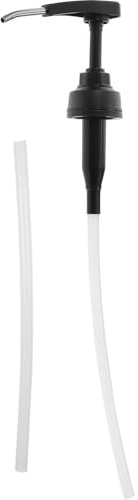 TOPBATHY Pumpaufsatz aus Edelstahl für Soßenflaschen mit 2 Schläuchen Dosierpumpe Kompatibel Feuchtigkeitsdicht und Geeignet für Hochviskose Produkte