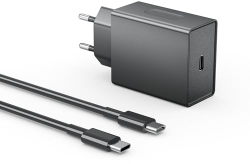 25W Chargeur USB C Secteur Charge Rapide pour Samsung Galaxy S25, S24, S23, S22, S21, S20+, FE, Ultra, A15, A54 5G, A55, A56, A34, A35, Note 20, 10, 9, avec câble 1.5M, Adaptateur Super Fast Secteur