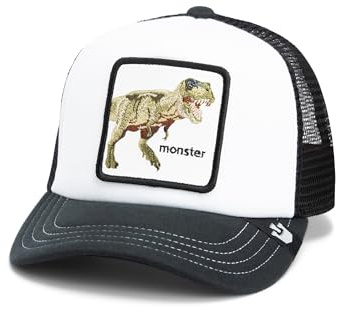 Goorin Bros. Children's Trucker Cap Dino Kiddo White Black Size: One Size