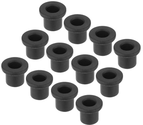 QUARKZMAN 15Pcs Arandela De Goma En Forma De T Montaje Diámetro 9mm Negro | ID 5mm Altura 11mm, Arandelas De Goma Flexibles, Sellado Protección, Para Cable Tubería