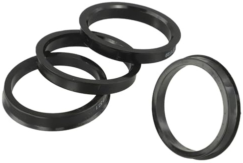 HFGDRH Anello Centratura Cerchione, 4 Pezzi Anelli Centraggio Mozzo Dell'auto, Distanziatori Plastica for Il Centro Foro della Ruota 66,6-57,1,Accessori for Auto