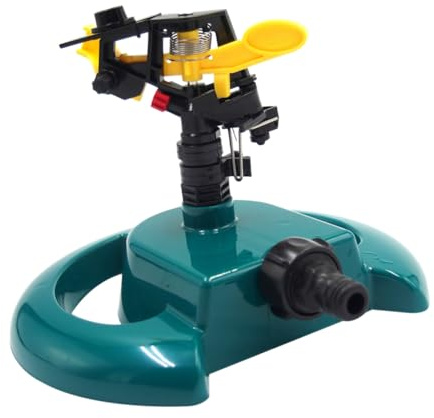 SHINEOFI Arroseur Automatique Rotatif avec Base Disque Arrosage Jardin et Pelouse Installation Facile et Économe Eau