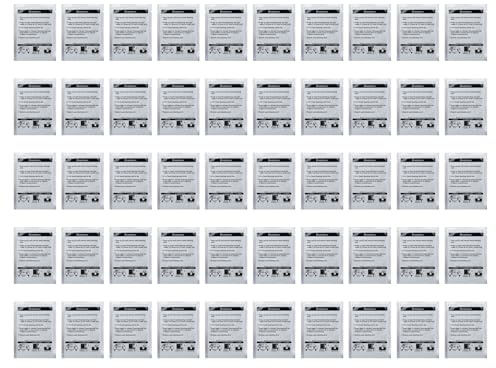 OVAQUIXI Cartes de Nettoyage de Lecteur, 50 Cartes de Crédit avec Matériau PVC, Taille 54x86mm pour Imprimantes de Machines ATM