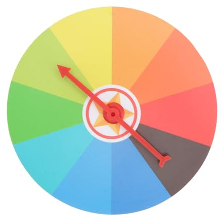 Kisangel Ruota di Gioco da Tavolo 20 Cm, Giradischi Premio Modificabile in Materiale Resistente, Giocattolo Didattico per Famiglie e attività Ricreative