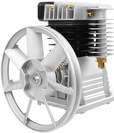 Bomba de compresor de aire, juego de compresor de aire 2 HP con silenciador, 200 l/min compresor de aire, compresor de aire comprimido