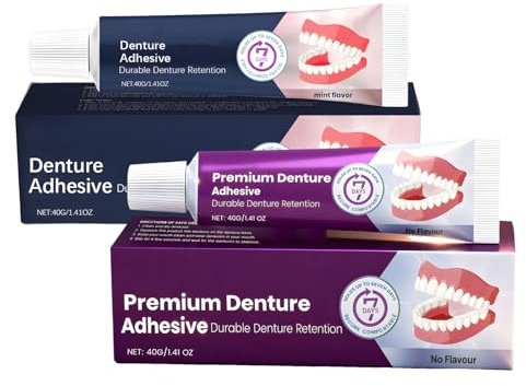 Pegamento Dentadura Postiza Adhesivo Dental Pegamento Dental 2 Unidades 40g