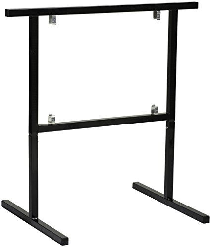 Nordlinger Pro 640022 2 Tréteaux Essentiel H en Métal avec Pieds Démontables, Noir