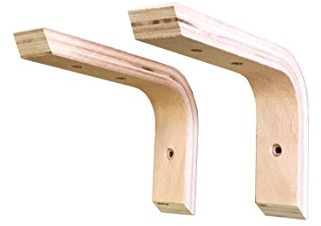 Sunload Holzkonsole aus Schichtholz 2 Stück (150 x 100 mm)
