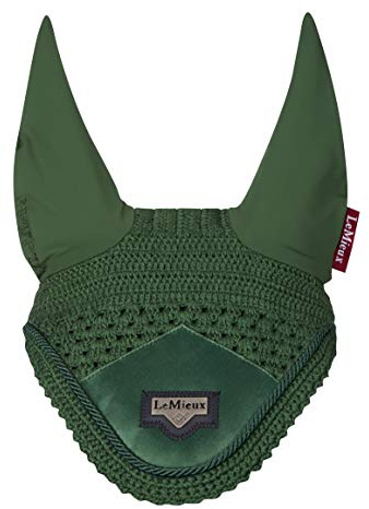 LeMieux Loire Satin Fly Hood Hunter Green Fliegenhaube