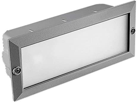 Empotrable De Pared Ip44 Tamesis E27 60W Gris 1055Lm