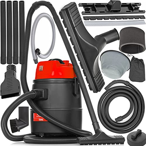LEHMANN Poolsauger 4-in-1 mit Saugdüsen-Set, 1400 W, 30 L, Teichsauger Schlammsauger, Nass Trocken Sauger für Teich, Pool Sauger für Gartenpools, Schlammsauger für Gartenteich, inkl. Zubehör