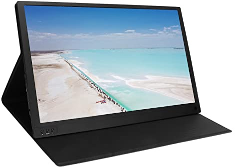 VBESTLIFE Portable Monitor, 15.6in FHD 1080P Screen Monitor, Type C HDMI Gaming Monitor, Dual Loudspeaker, External Monitor for Laptop, Phone, for for