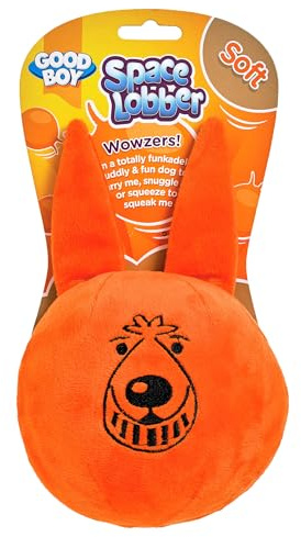 Good Boy Dog Toy Soft Space Lobber - Plushy Squeaker Dog Toy - Soft and Strengthened Fabric, Easy Grab Handles