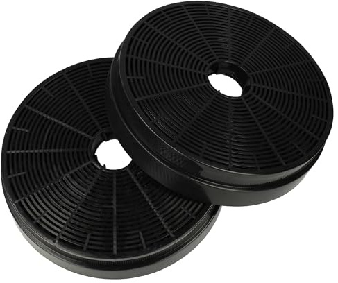 vhbw 2x filtro a carboni attivi compatibile con Klarstein Full House, Gloria, Helena, Helena 60, Helena 90, Isabella, Mirage 60 cappe aspiranti - 17,5 cm