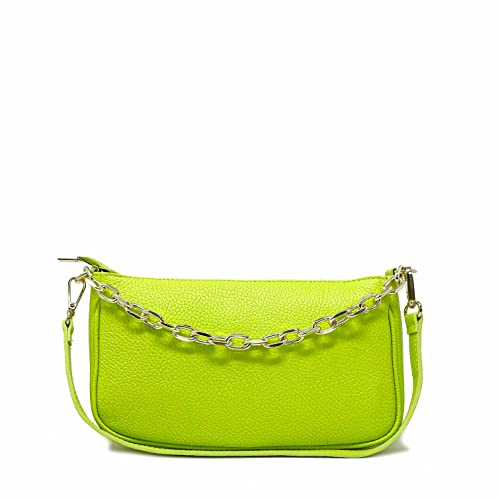 Chicca Borse Pochette Borsetta Donna in Pelle Italiana Tracollina
