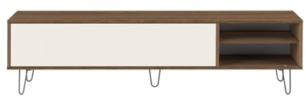 Symbiosis Aero Meuble Tv Noyer et Beige Clair 165x40x43,5 cm